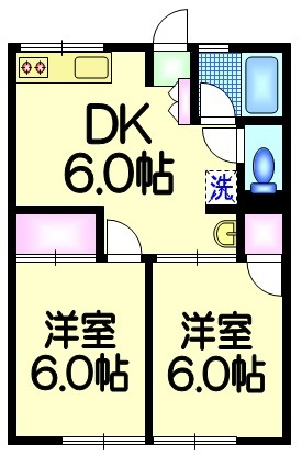 シティハイム　アバンテの間取り|★南面２部屋★綺麗な室内★