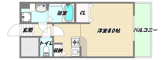 大阪市東淀川区東淡路３丁目の賃貸マンションの間取り