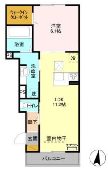 仲介手数料（賃料の1.10ヵ月）の50％OFF対象物件！の間取り
