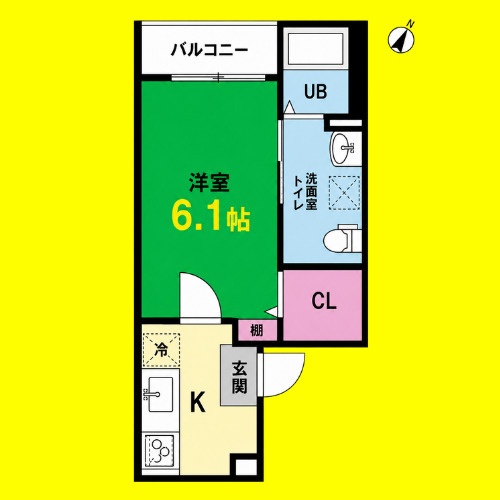 T.A　柵下町2丁目(ティー・エー　サクシタチ　名古屋市賃貸　仲介手数料無料の間取り