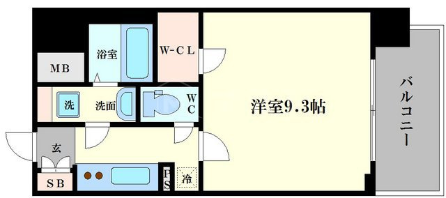 セイワパレス京町堀の間取り