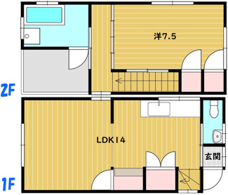 【間取り】 | 【戸建】沖縄市上地借地戸建