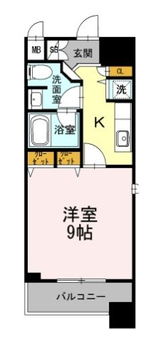 【間取り】 | カスタリア堺筋本町