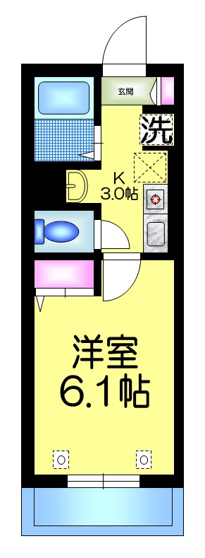 メゾンＳＨＩＺＵ　の間取り|★角部屋の間取り★