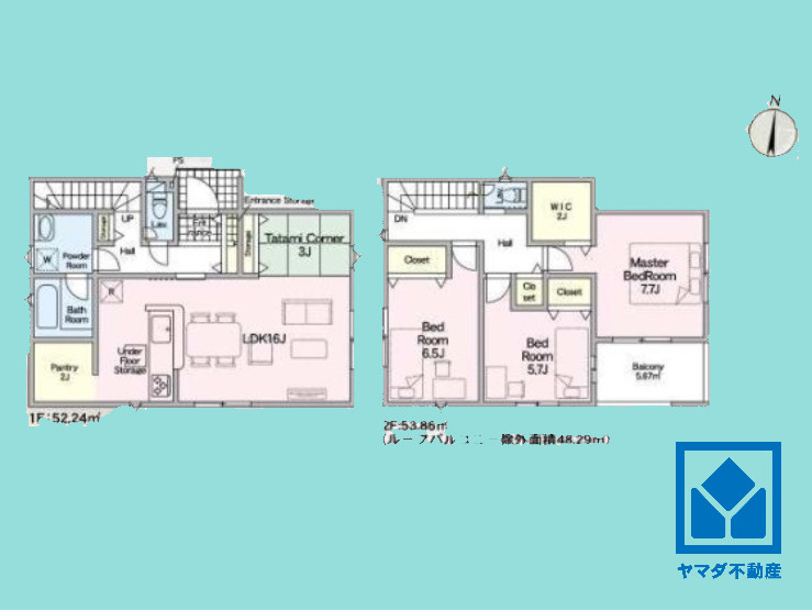 大津市大平　第1の間取り