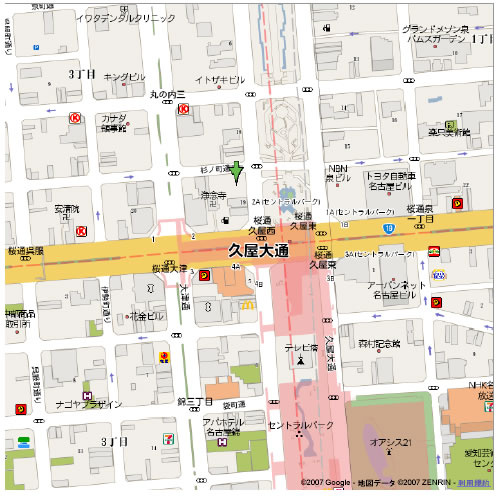 久屋パークサイドビルの地図
