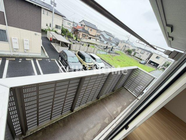 メゾン・ド・ジュリアン　Ｂのバルコニー|当社、チルホームのHPもご覧ください(^^)/物件情報多数♪