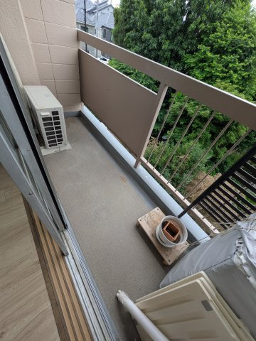 日吉ときわ台コーポのバルコニー