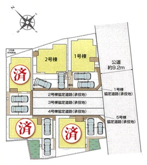 泉区上飯田町 新築戸建 4180万円の区画図