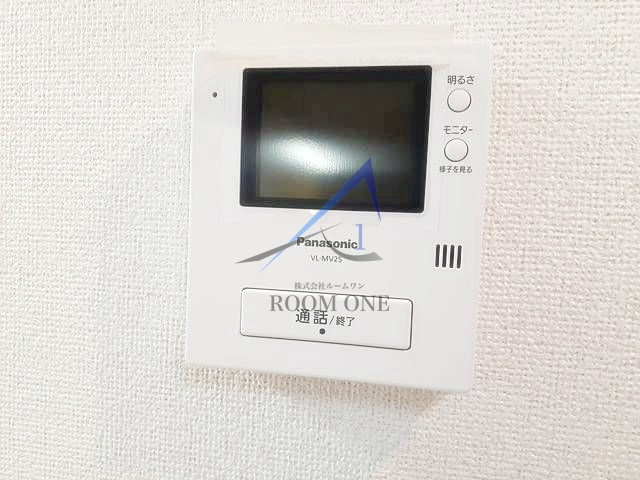 ハイツハルキチ　弐番館のセキュリティ|モニター付きインターホンです。