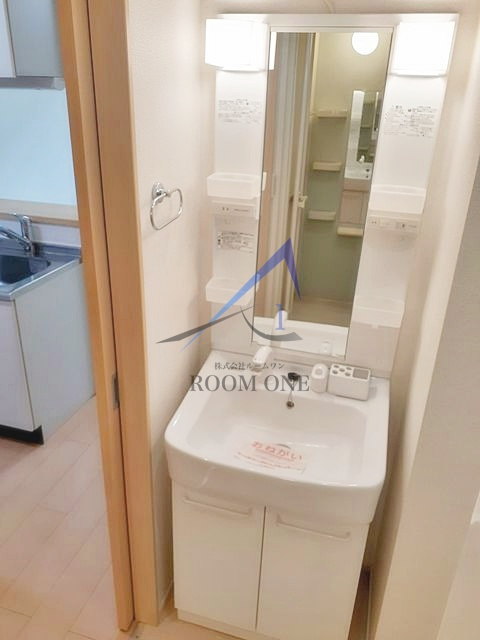 ハイツハルキチ　弐番館の洗面所|洗面台です。