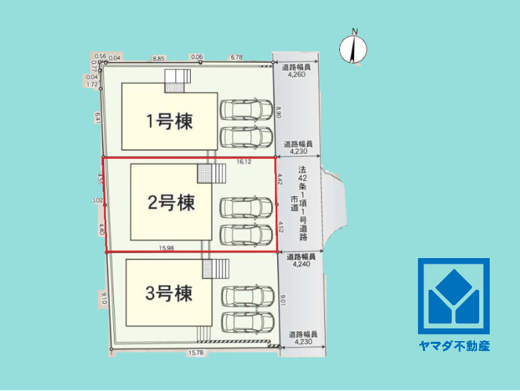 大津市大平　第1の区画図