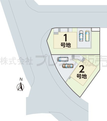 【区画図】 | 奈良市東登美ヶ丘４丁目の新築一戸建 全２区画