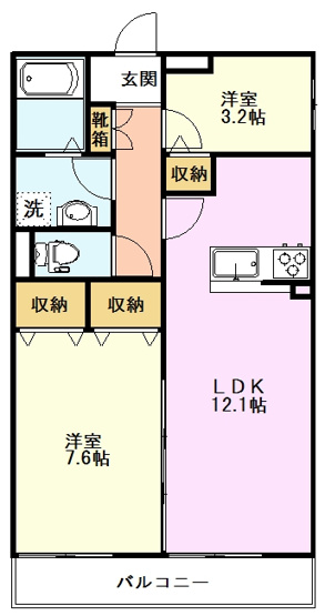 【間取り】 | リブリ・国分寺