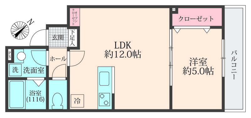 ミリアビタ稲毛東の間取り