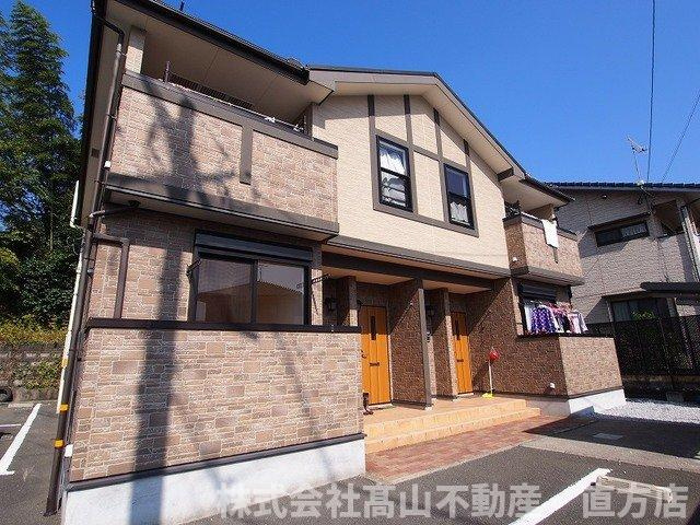 直方市大字頓野のアパートの外観