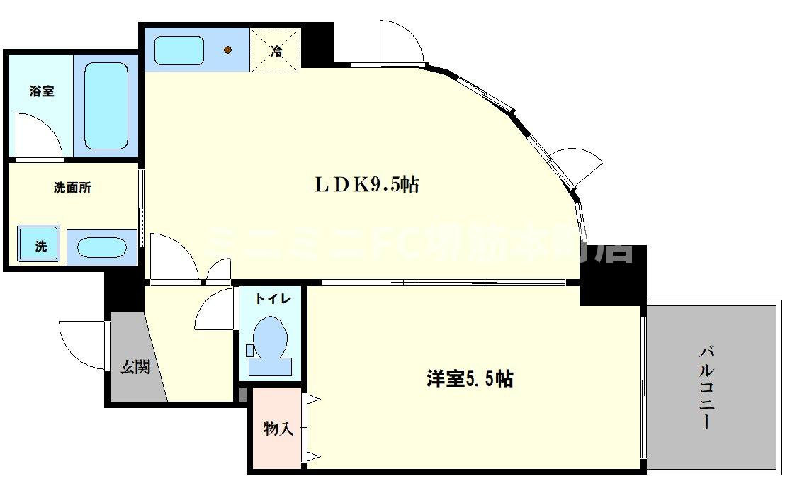 アルプス西梅田の間取り
