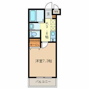 草加市氷川町のアパートの間取り