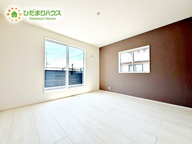 【寝室】 | 水戸市西原1丁目3期　新築戸建 | ベッドを置いても余裕の広さがあります。パソコンや趣味のスペースなどインテリアを考えるのも楽しみですね！