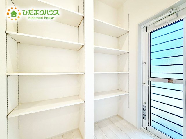 【収納】 | 水戸市西原1丁目3期　新築戸建 | パントリー完備で散らかりがちなキッチン回りもラクラクお片付けできちゃいます！(*^-^*)