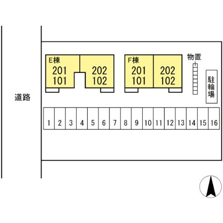 グレースフィールド　Ｆの区画図
