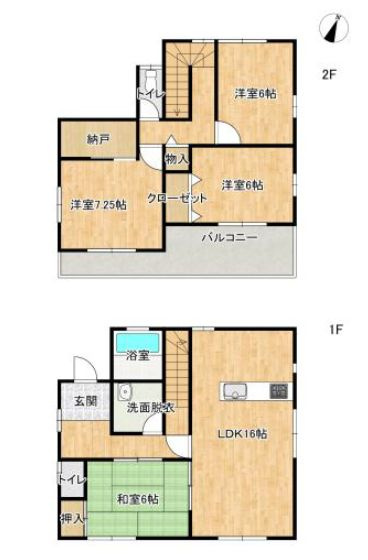 結城市結城の間取り