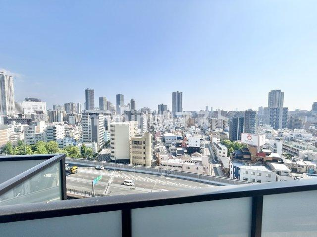 シエリアタワー大阪福島のバルコニー
