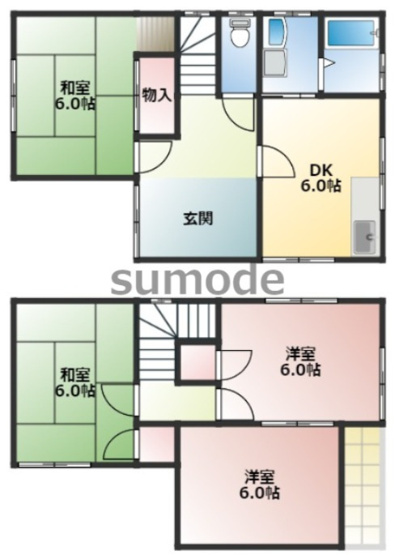 【間取り】 | 虎谷貸家