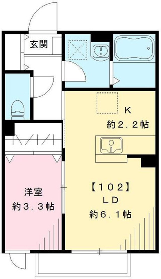 【間取り】 | Aries国立(アリエスクニタチ)