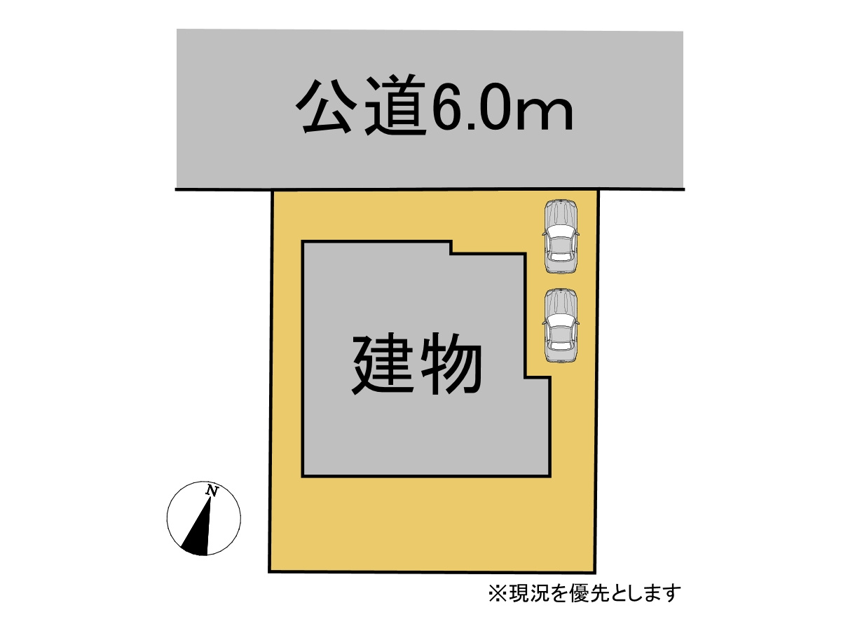 中古戸建　関市大平台　平成3年築の区画図