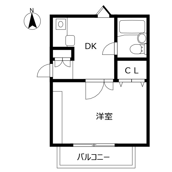 論田レインボーハイツの間取り