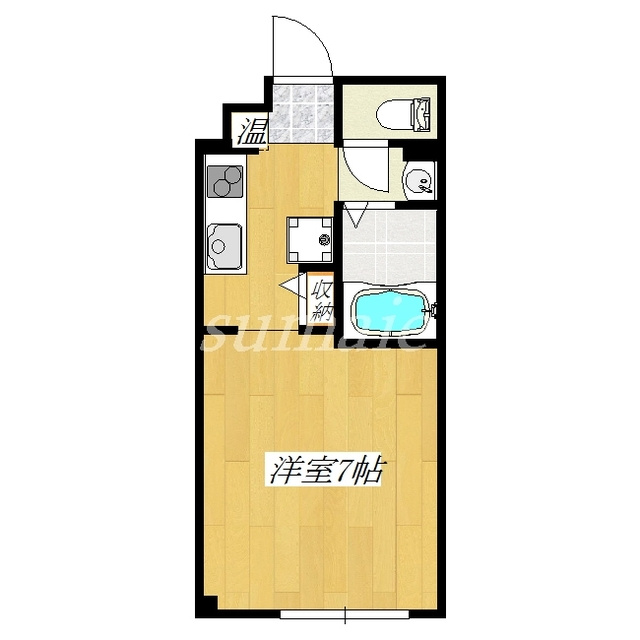 シェソワ　メグミの間取り|フローリングのお部屋です♪