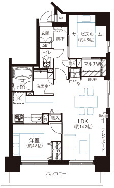 スカーラ台東根岸の間取り