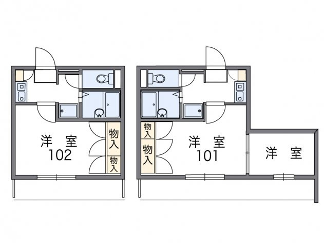 【間取り】 | レオパレス舘町 | 画像2
