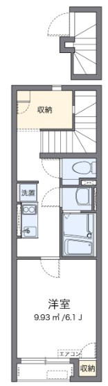 クレイノＷＡＫＡＮＡⅡの間取り