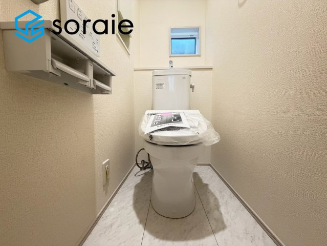 川越市小仙波町2丁目　全1棟　新築戸建　のトイレ|7月24日撮影