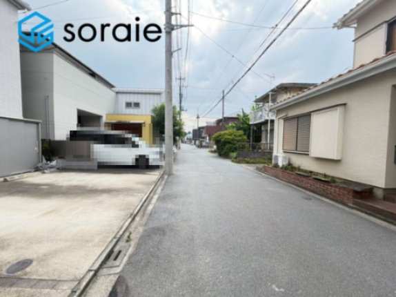 川越市小仙波町2丁目　全1棟　新築戸建　の前面道路含む現地写真|7月24日撮影