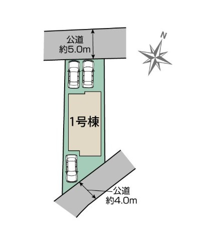 川越市小仙波町2丁目　全1棟　新築戸建　の区画図