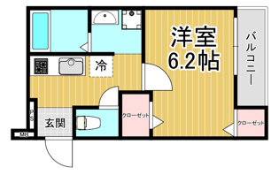 フジパレス西宮甲東園3番館の間取り