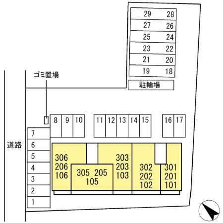 グランフォレ下南部の区画図