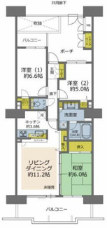 【間取り】 | オラリオンサイト４番館 | 間取りです。