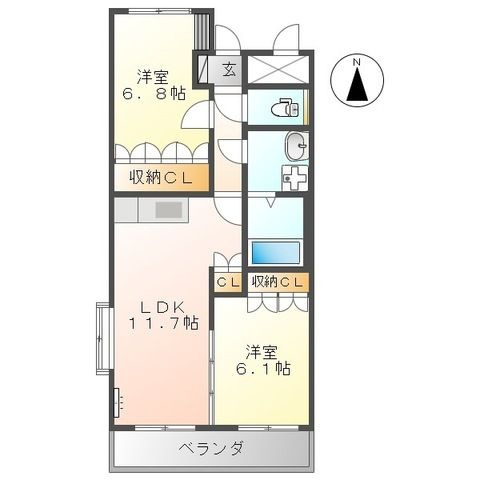シャンピア桜木東の間取り