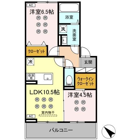 グランフォレ下南部の間取り