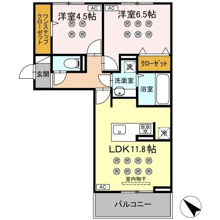 グランフォレ下南部の間取り