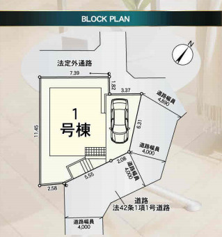 蓮田市緑町　第4　新築一戸建て　クレイドルガーデン　01の区画図|1号棟