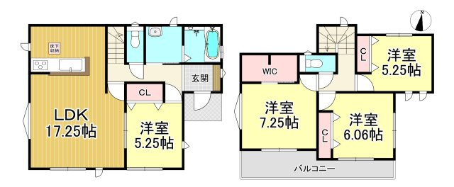 半田市東洋町2丁目　全1棟の間取り|4LDK+WIC☆