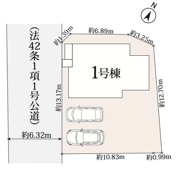 【仲介手数料無料】入間市　東町１８期　全１棟　入間市の不動産なら西武ハウジングの区画図