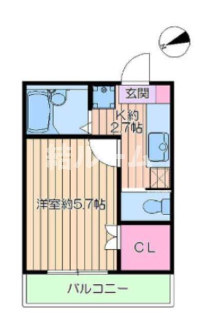 練馬区豊玉上１丁目のアパートの間取り