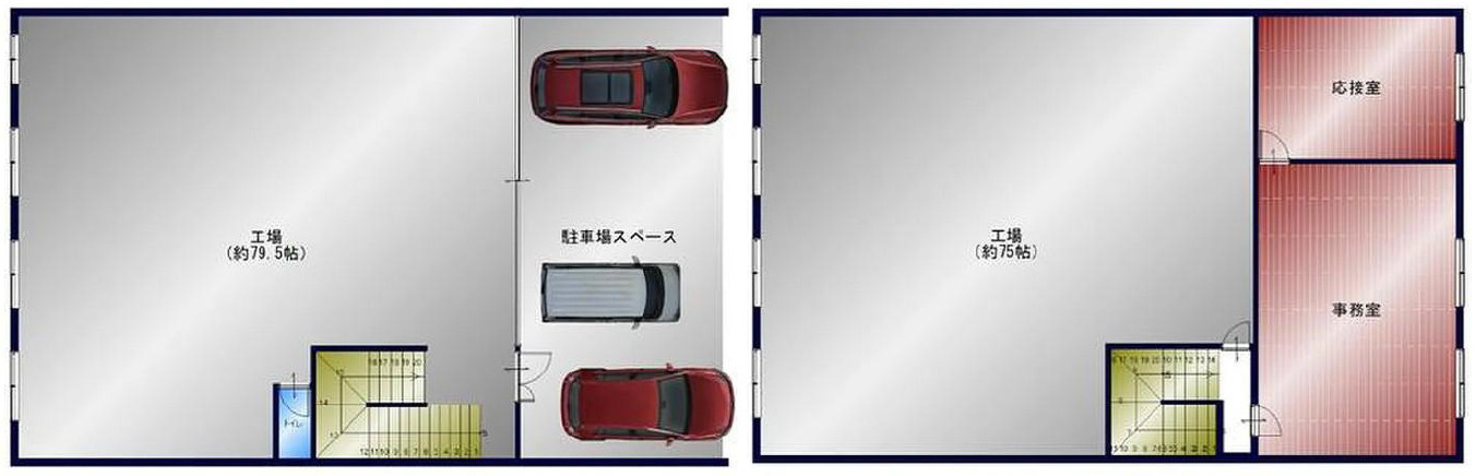 大阪市平野区加美東1丁目売工場12000万円の区画図