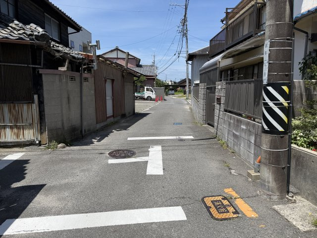 常滑市奥条3丁目　売地の前面道路含む現地写真|前面道路